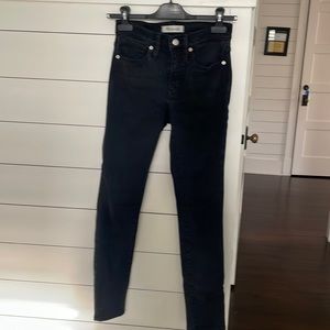 Madewell High-rise skinny black jeans